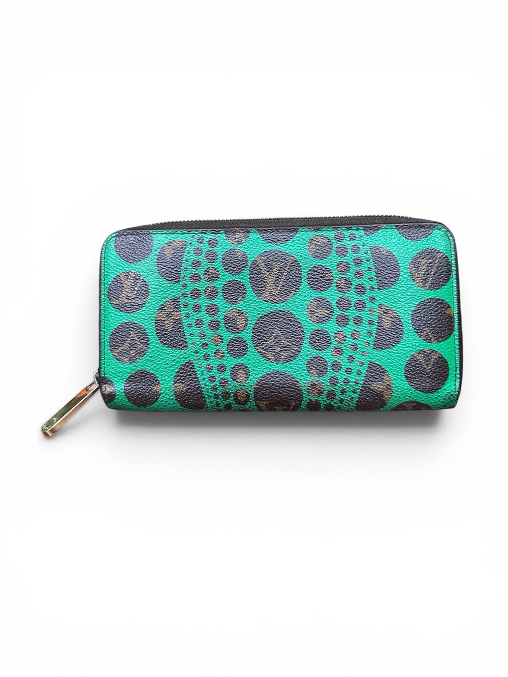 Louis Vuitton x Yayoi Kusama Green Dots Monogram Zippy Wallet